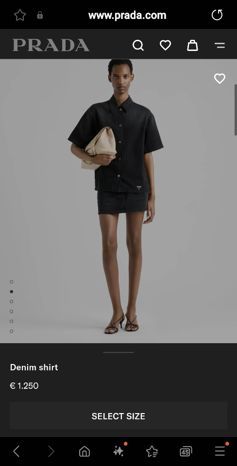 Prada black denim shirts GFC053_148J_F0557_S_OOO-duoc-ban-tai-HVIP Shoes & Clothes