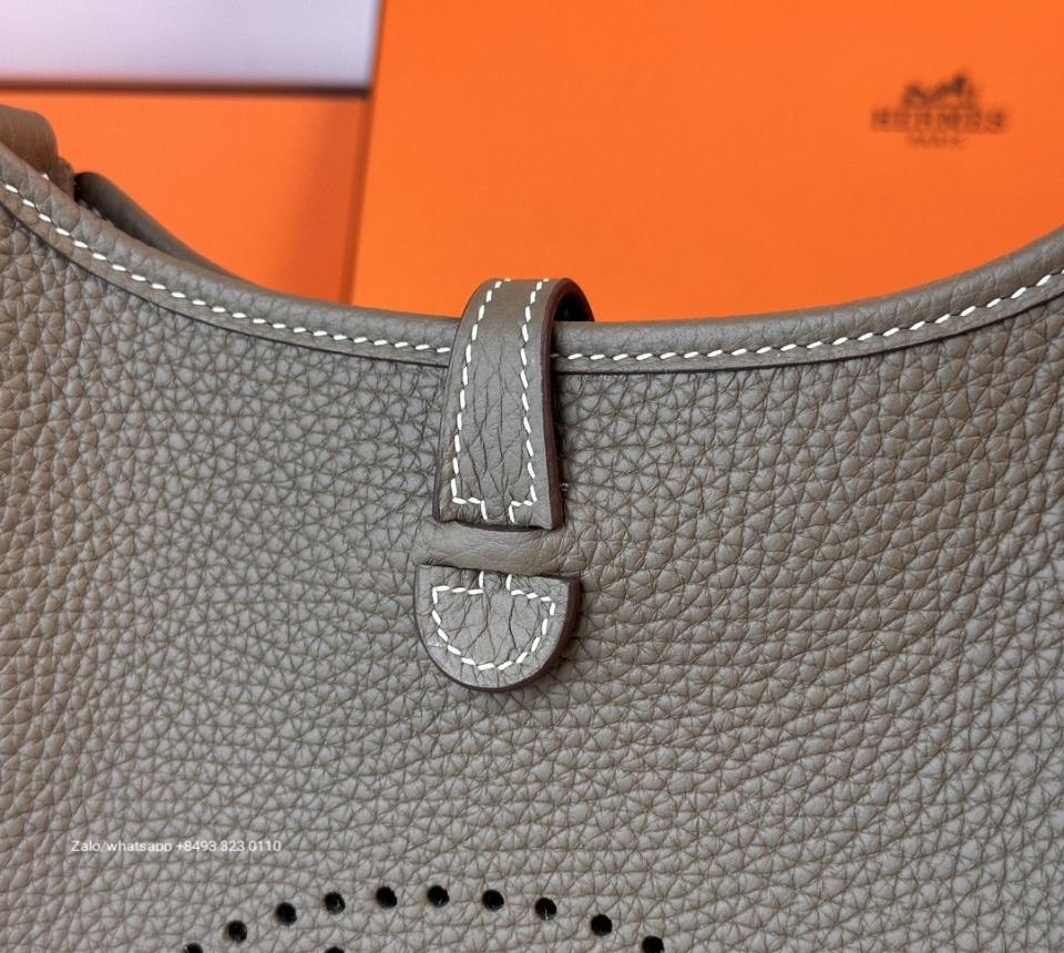 Hermès mini Evelyne 16 Etoupe Clemence PHW H2 -duoc-ban-tai-Hvip Bags & Accessories