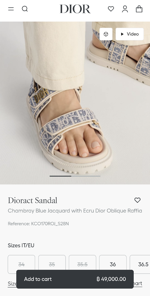 Dior Dioract Sandal
Chambray Blue Jacquard with Ecru Dior Oblique Raffia
KCO170ROJ_S28N-duoc-ban-tai-HVIP Shoes & Clothes