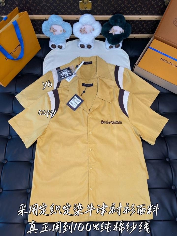 Louis Vuitton Embroidered Short-Sleeved Cotton Bowling Shirt 1AFQ14-duoc-ban-tai-HVIP Shoes & Clothes