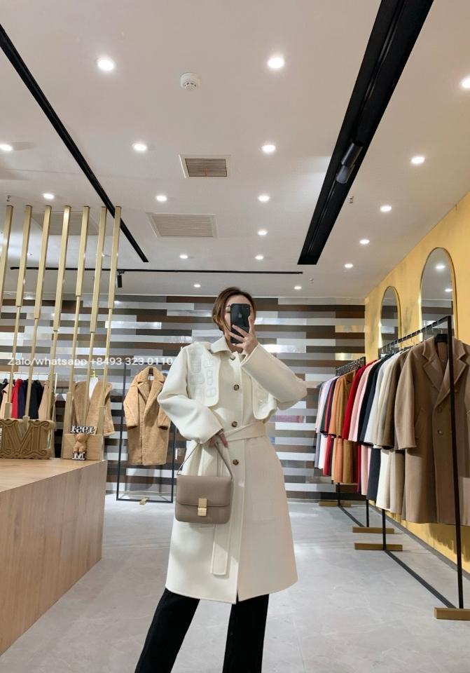 HERMES long coat cashmere and leather white pl1-duoc-ban-tai-Hvip Bags & Accessories