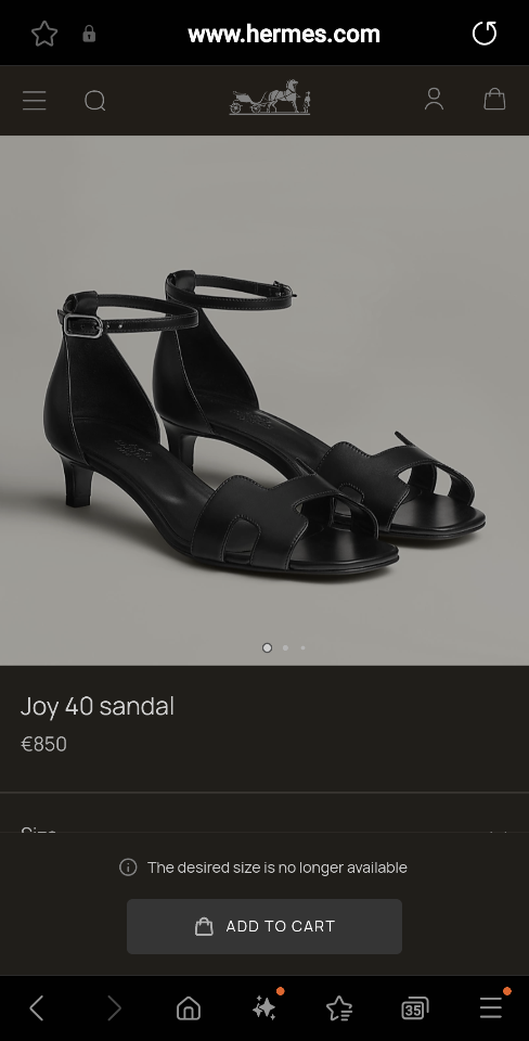 Hermès Joy 40 sandal noir H242115Z 02360-duoc-ban-tai-HVIP Shoes & Clothes