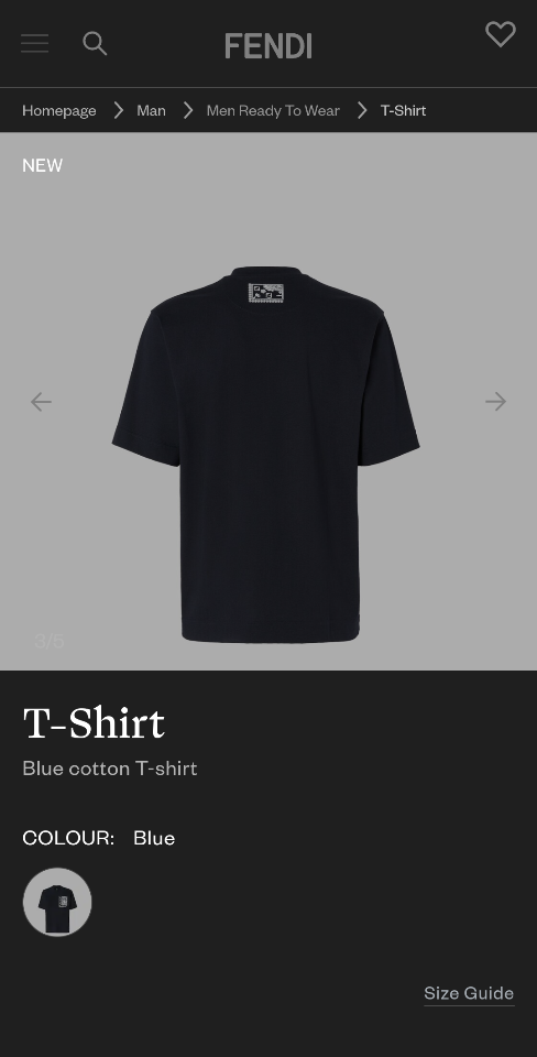 Fendi T-Shirt
Blue cotton T-shirt FY0936AV0PF0QA2-duoc-ban-tai-HVIP Shoes & Clothes