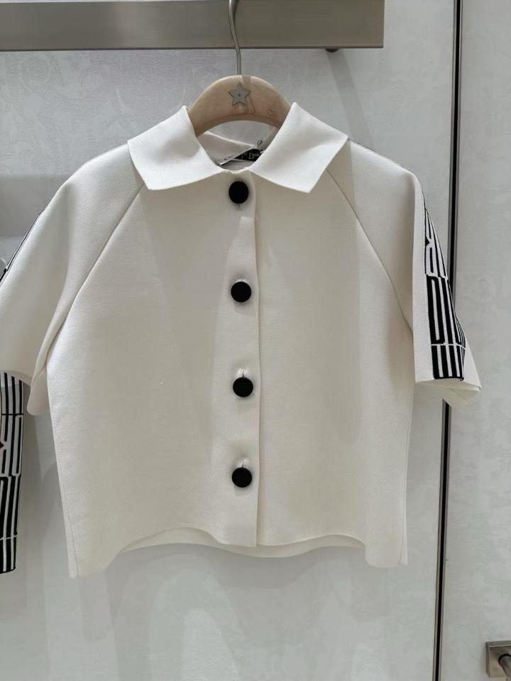 Dior Cropped Jacket
Ecru Compact Technical Knit with Black Dior Graphique Motif
 524V23A5088_X0200-duoc-ban-tai-HVIP Shoes & Clothes