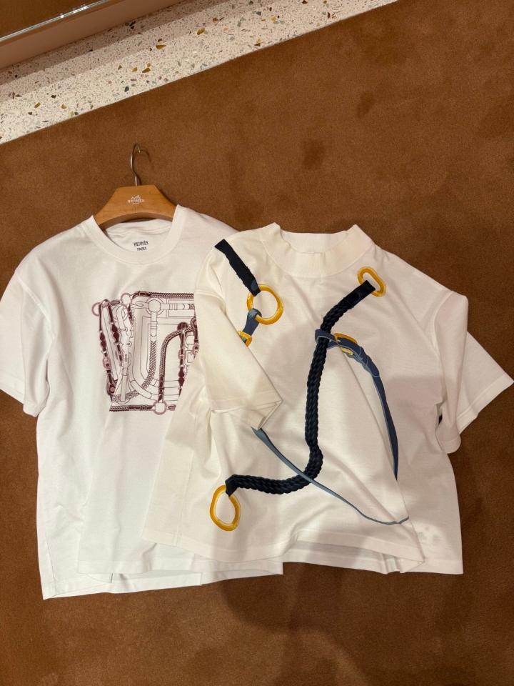 Hermès "Coaching Remix" boxy fit t-shirt-duoc-ban-tai-HVIP Shoes & Clothes