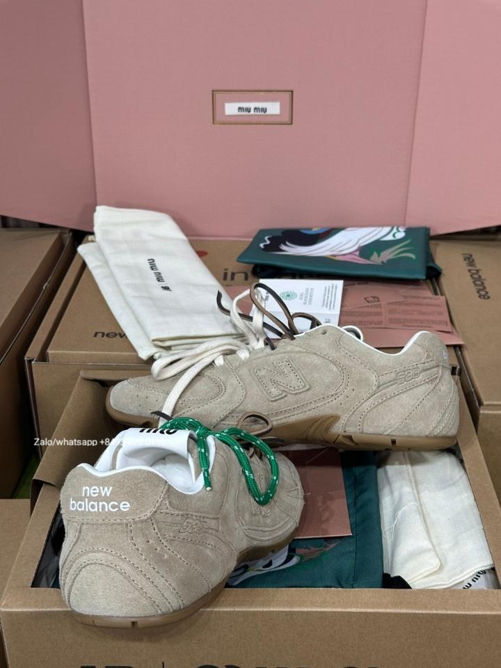 New Balance X Miu Miu 530 SL suede sneakers Cinnamon S1-duoc-ban-tai-Hvip Bags & Accessories