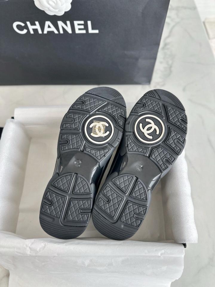 Chanel sneakers tweed and calfskin black and white G38299 -duoc-ban-tai-HVIP Shoes & Clothes
