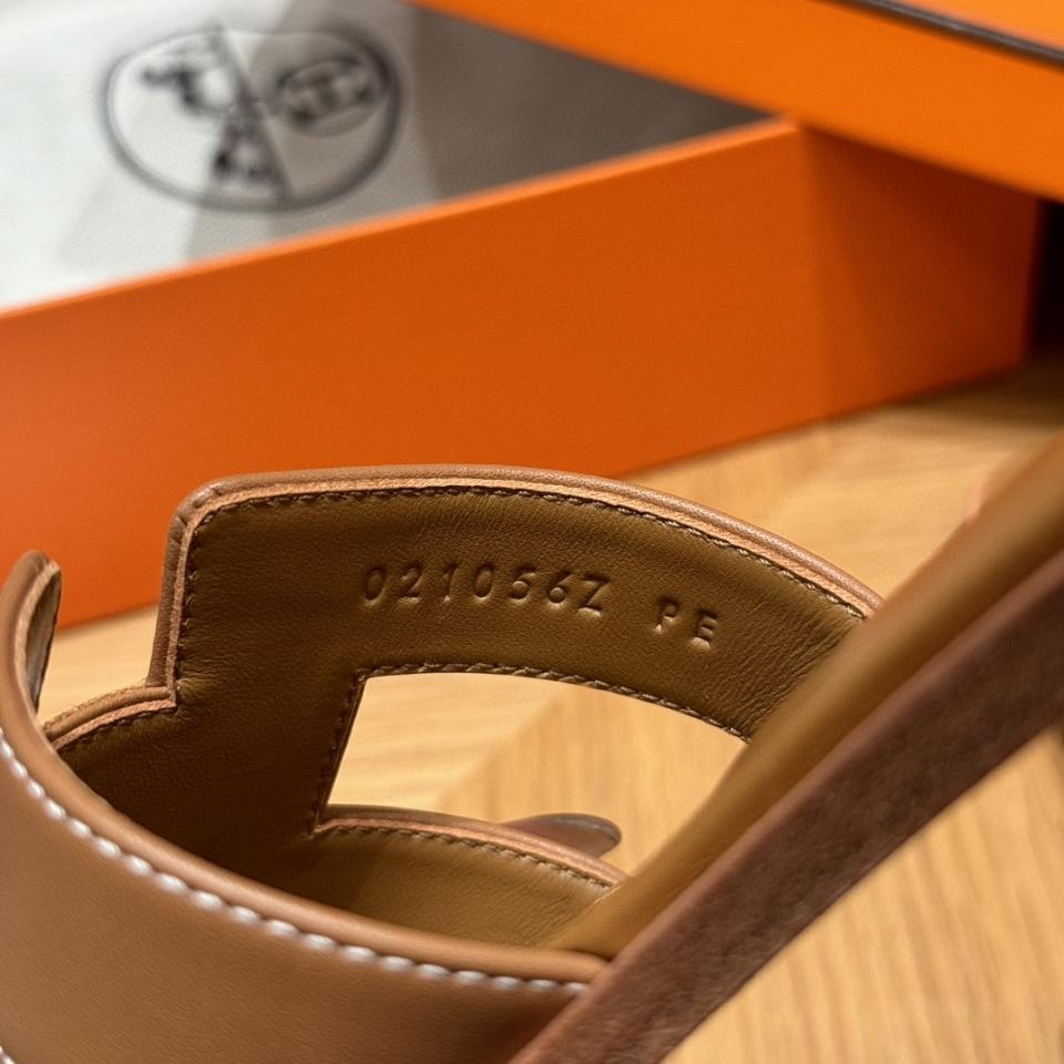 Hermès Oran sandal rouge gold (full) swift (box) H021056Z h1-duoc-ban-tai-HVIP Shoes & Clothes