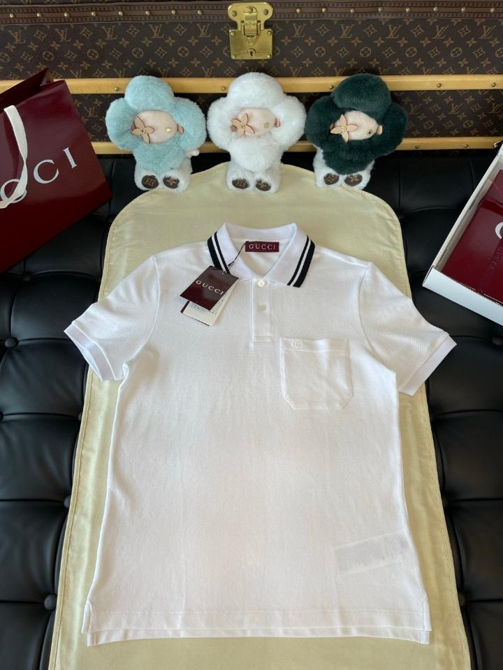 Gucci COTTON POLO SHIRT white 795174 Sao chép-duoc-ban-tai-HVIP Shoes & Clothes
