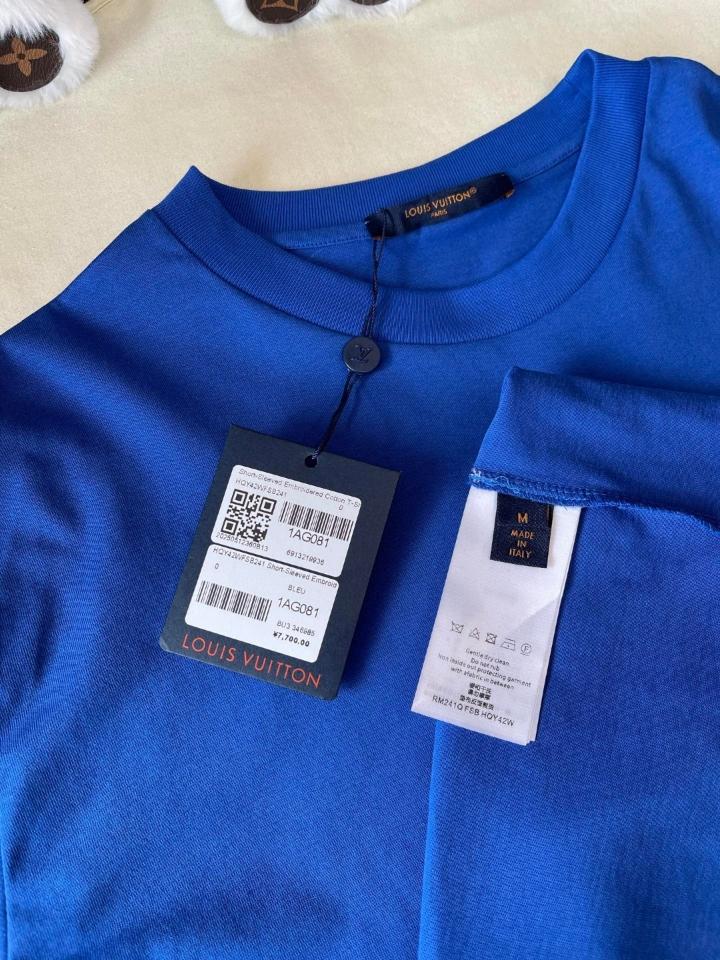 Louis Vuitton 1AG081
New
Short-Sleeved Embroidered Cotton T-Shirt-duoc-ban-tai-HVIP Shoes & Clothes
