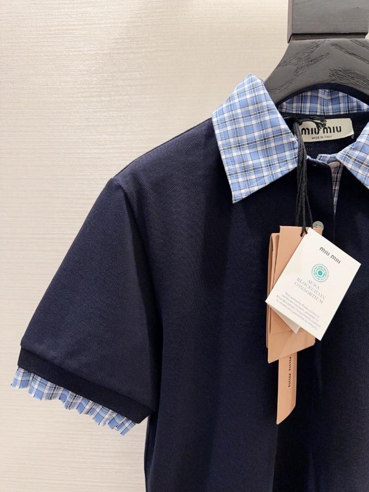 Miu Miu Piqué and poplin polo shirt MJN555_15WD_F0008_S_OOO-duoc-ban-tai-HVIP Shoes & Clothes
