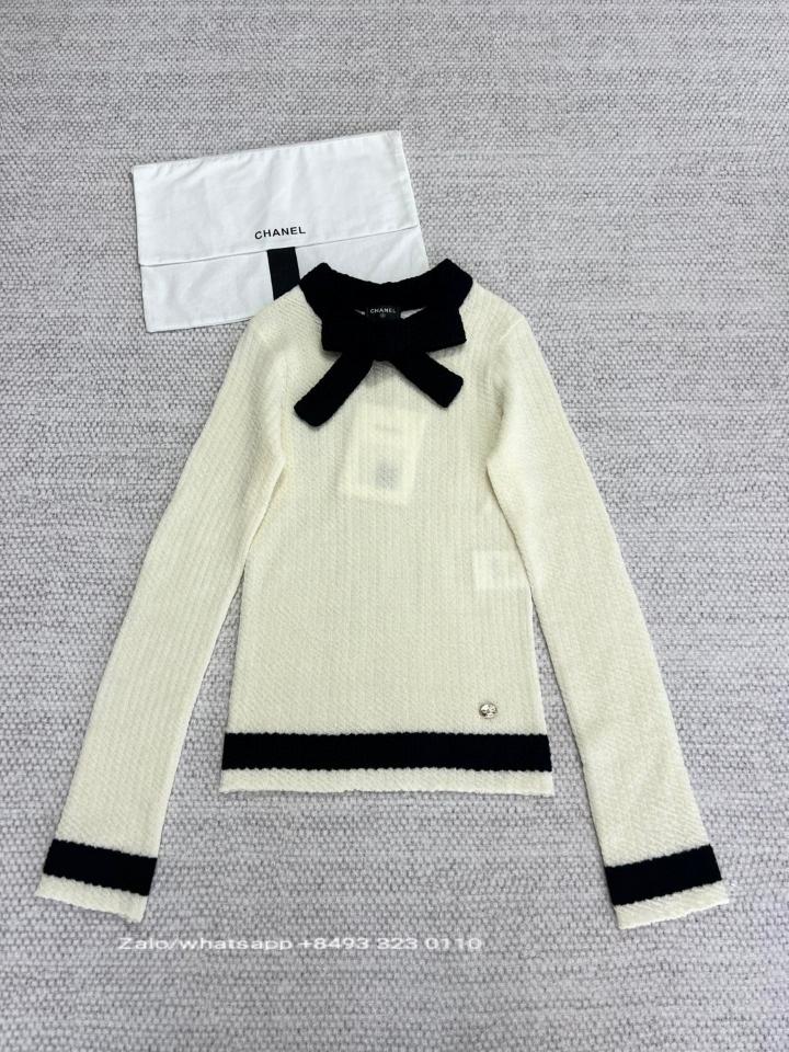 Chanel PULLOVER wool black and white V1-duoc-ban-tai-Hvip Bags & Accessories