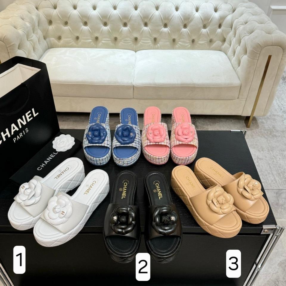 Chanel guốc 25s đế xuồng da bò hoa trà sh2-duoc-ban-tai-HVIP Shoes & Clothes