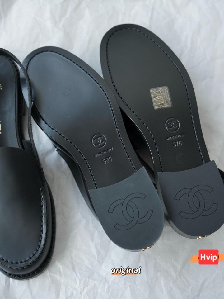 Chanel 25p slingback loafers calfskin black G45614 S3-duoc-ban-tai-HVIP Shoes & Clothes