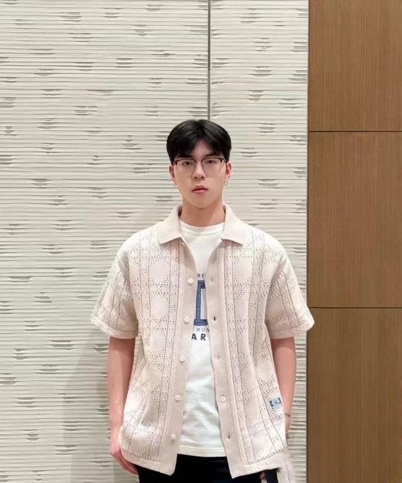 Dior men's knit shirt diamond grey-duoc-ban-tai-HVIP Shoes & Clothes