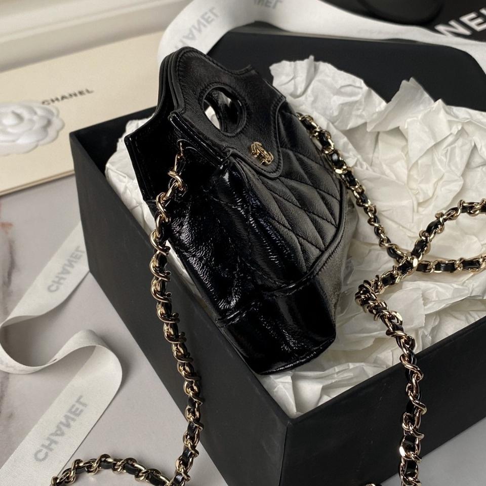 CHANEL Clutch With Chain Shiny Lambskin & Gold-Tone Metal black AP3875 C4-duoc-ban-tai-Hvip Bags & Accessories