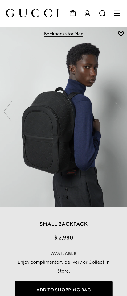 GUCCI SMALL BACKPACK black leather 771280 G1-duoc-ban-tai-Hvip Bags & Accessories