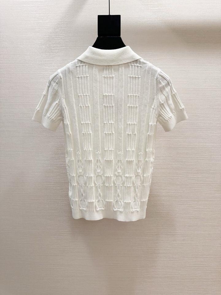 Hermès polo knit wear in white-duoc-ban-tai-HVIP Shoes & Clothes
