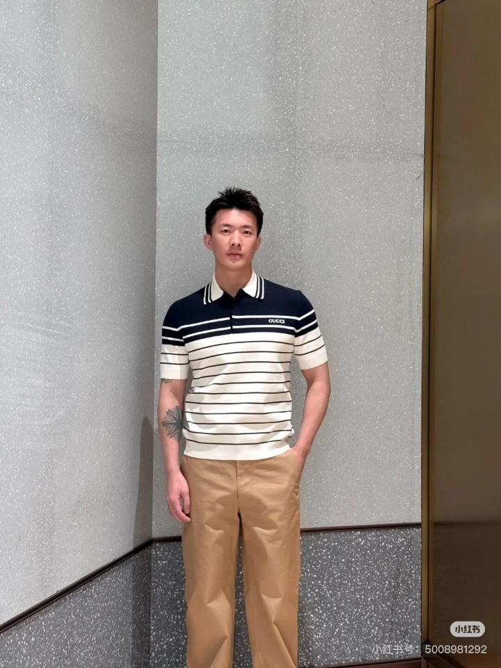Gucci
Logo striped cotton polo shirt-duoc-ban-tai-HVIP Shoes & Clothes