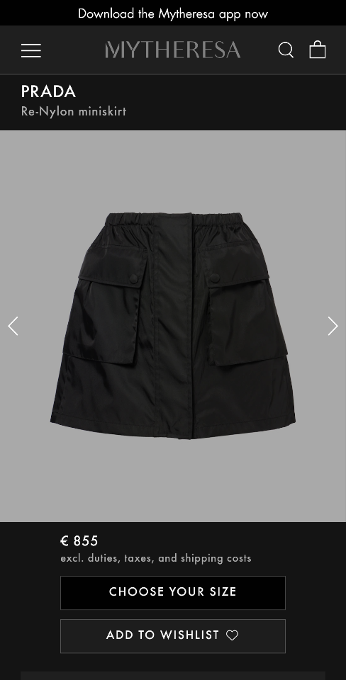 Prada
Re-Nylon miniskirt-duoc-ban-tai-HVIP Shoes & Clothes