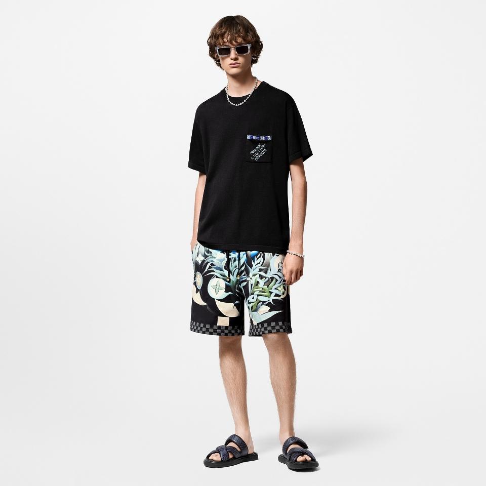 Louis Vuitton Technical Cotton Jersey Shorts 1AFR80-duoc-ban-tai-HVIP Shoes & Clothes