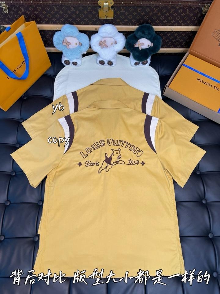 Louis Vuitton Embroidered Short-Sleeved Cotton Bowling Shirt 1AFQ14-duoc-ban-tai-HVIP Shoes & Clothes