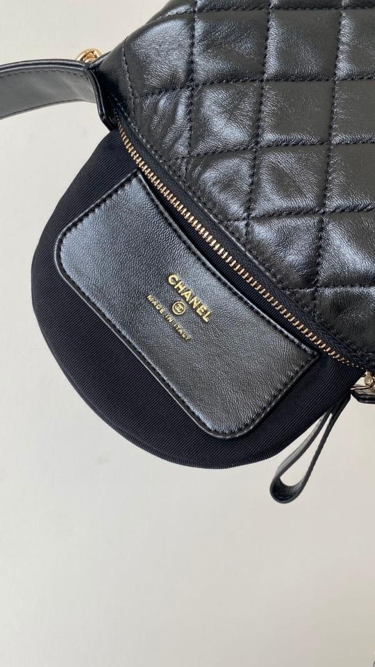 Chanel 23c pouch mini bag black leather T1-duoc-ban-tai-Hvip Bags & Accessories