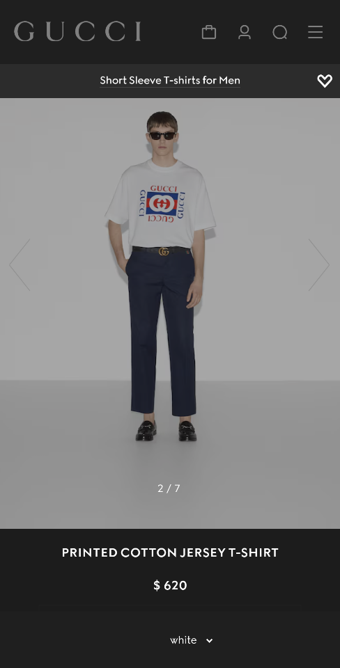 GUCCI Printed cotton jersey T-shirt 784361 white-duoc-ban-tai-HVIP Shoes & Clothes