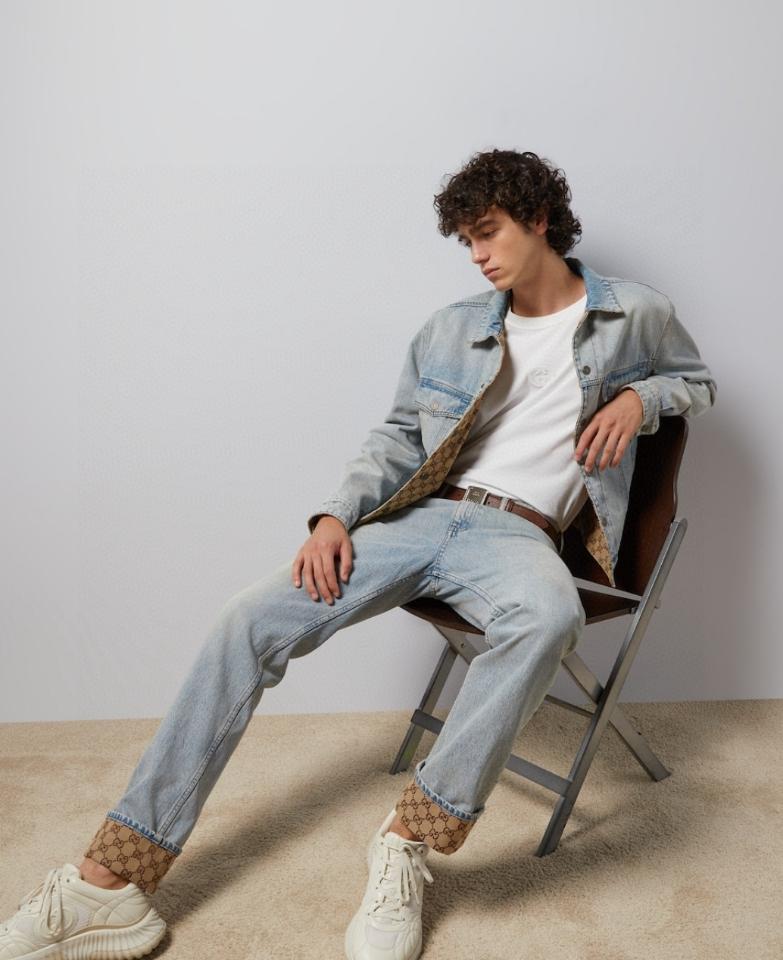 Gucci Washed denim pant with GG turn ups 774078-duoc-ban-tai-HVIP Shoes & Clothes