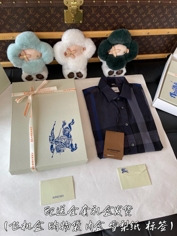 Burberry Check Cotton Shirt 80715361 navy blue -duoc-ban-tai-HVIP Shoes & Clothes