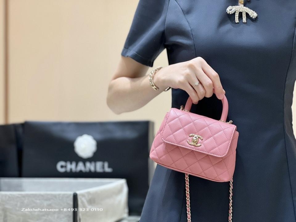 Chanel 24K AP4244 CLUTCH WITH CHAIN
 
Grained Calfskin & Gold-Tone Metal 
Light Pink CH3-duoc-ban-tai-Hvip Bags & Accessories