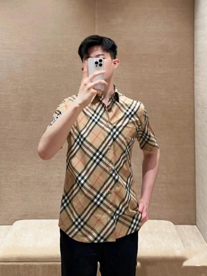 Burberry Regular Fit Check Cotton Shirt 8087637 sand-duoc-ban-tai-HVIP Shoes & Clothes