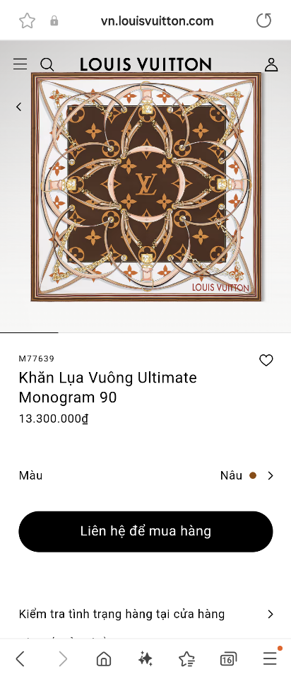 Louis Vuitton M77639 Ultimate Monogram Square 90

BROWN K1-duoc-ban-tai-Hvip Bags & Accessories