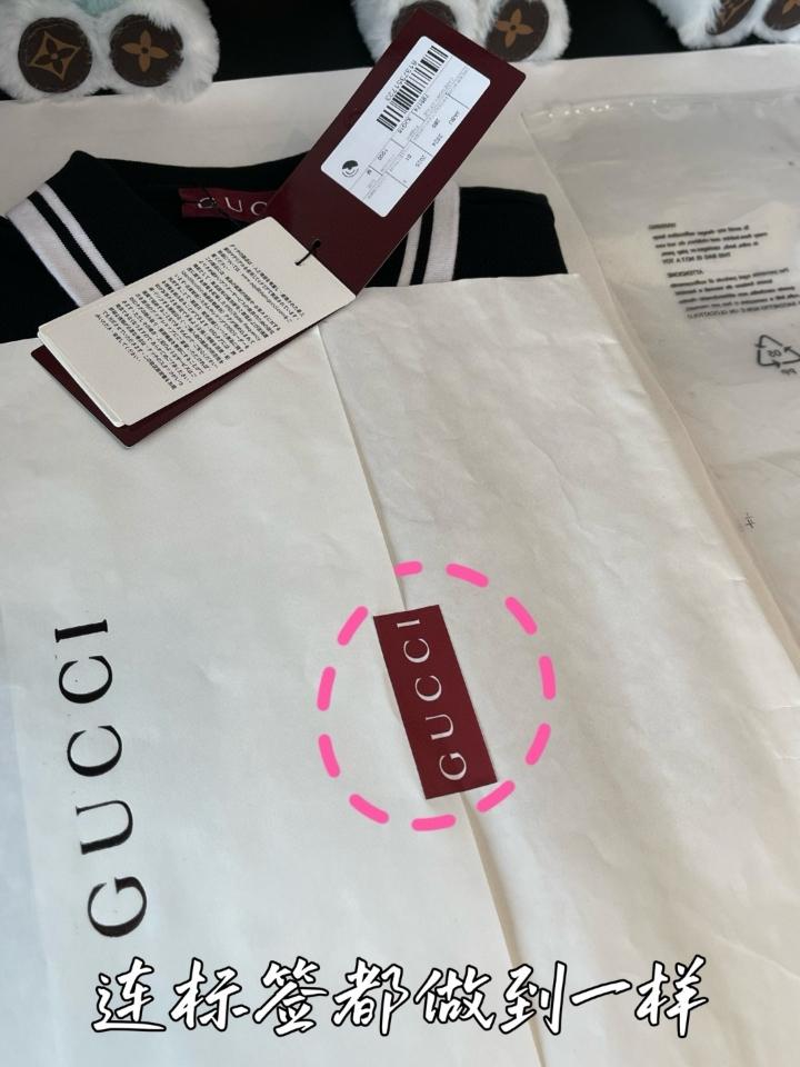 Gucci COTTON POLO SHIRT white 795174 Sao chép-duoc-ban-tai-HVIP Shoes & Clothes