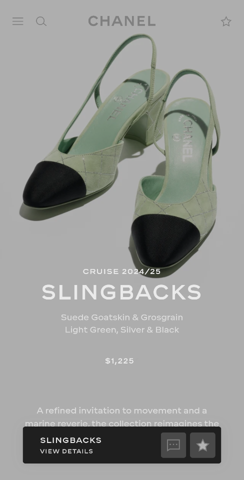 Chanel Cruise 2024/25
Slingbacks
Suede Goatskin & Grosgrain 6,5cm G31318 sh2-duoc-ban-tai-HVIP Shoes & Clothes