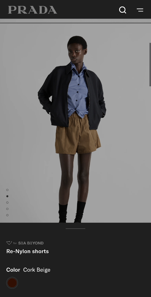 Prada Re-Nylon shorts Cork Beige-duoc-ban-tai-HVIP Shoes & Clothes