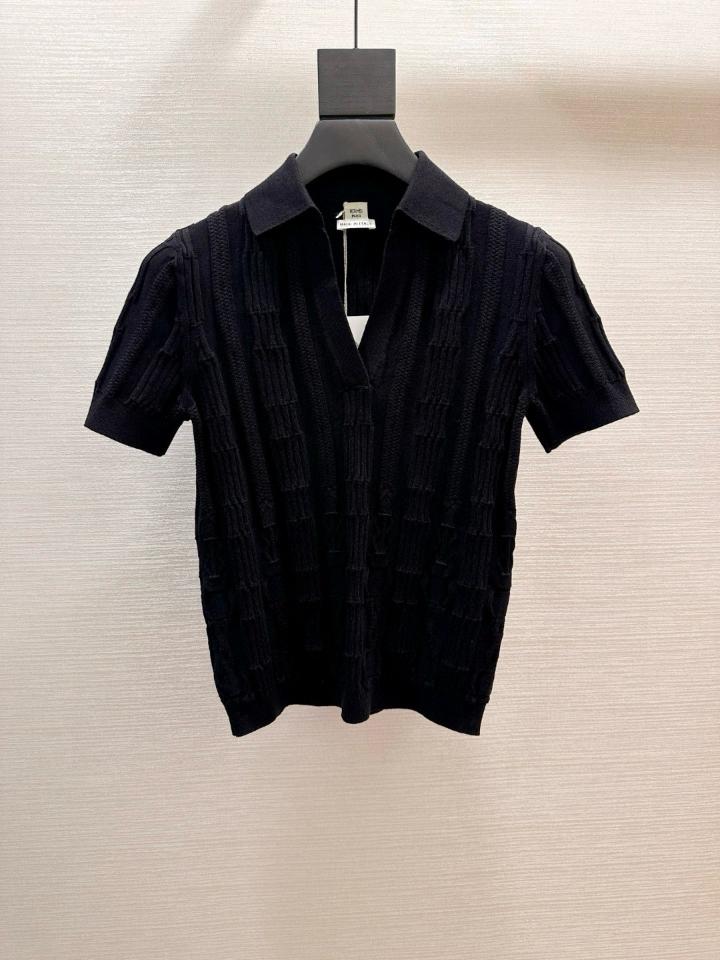 Hermès polo knit wear in black -duoc-ban-tai-HVIP Shoes & Clothes