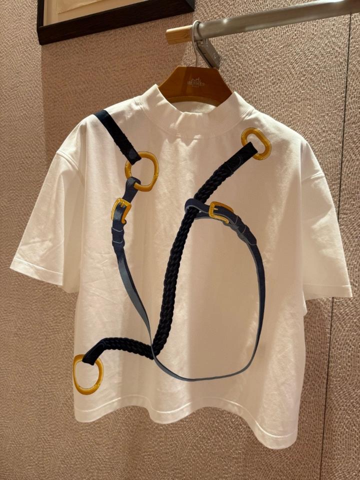 Hermès "Coaching Remix" boxy fit t-shirt-duoc-ban-tai-HVIP Shoes & Clothes