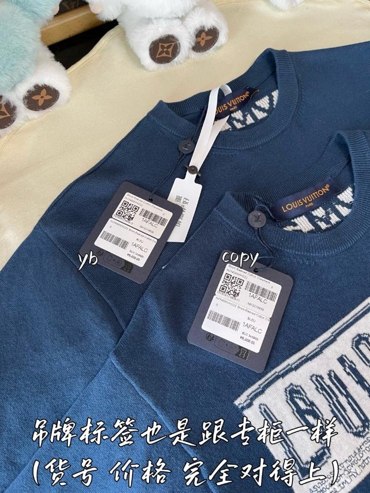 Louis Vuitton 1AFALC Short-Sleeved Cotton Crewneck -duoc-ban-tai-HVIP Shoes & Clothes