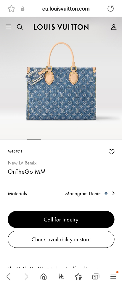 Louis Vuitton M46871
New LV Remix
OnTheGo MM Lv2 -duoc-ban-tai-Hvip Bags & Accessories