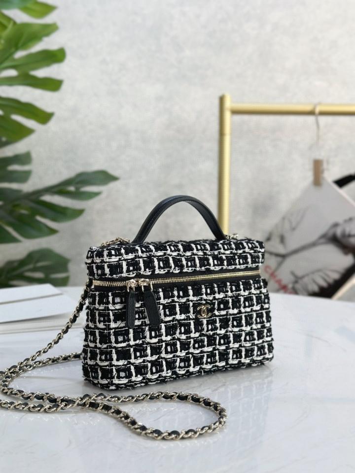 Chanel 25C AP4385 Vanity tweed black and white CH5-duoc-ban-tai-Hvip Bags & Accessories