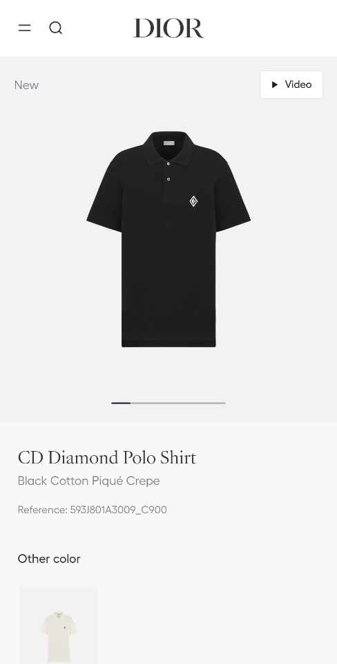 Dior CD Diamond Polo Shirt
Black Cotton Piqué Crepe
L593J801A3009_C900-duoc-ban-tai-HVIP Shoes & Clothes