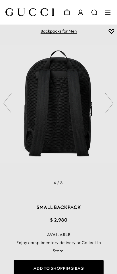 GUCCI SMALL BACKPACK black leather 771280 G1-duoc-ban-tai-Hvip Bags & Accessories
