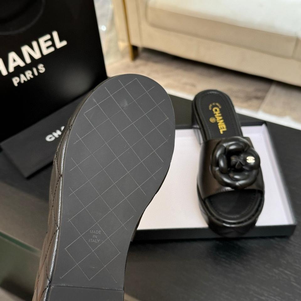 Chanel guốc 25s đế xuồng da bò hoa trà sh2-duoc-ban-tai-HVIP Shoes & Clothes
