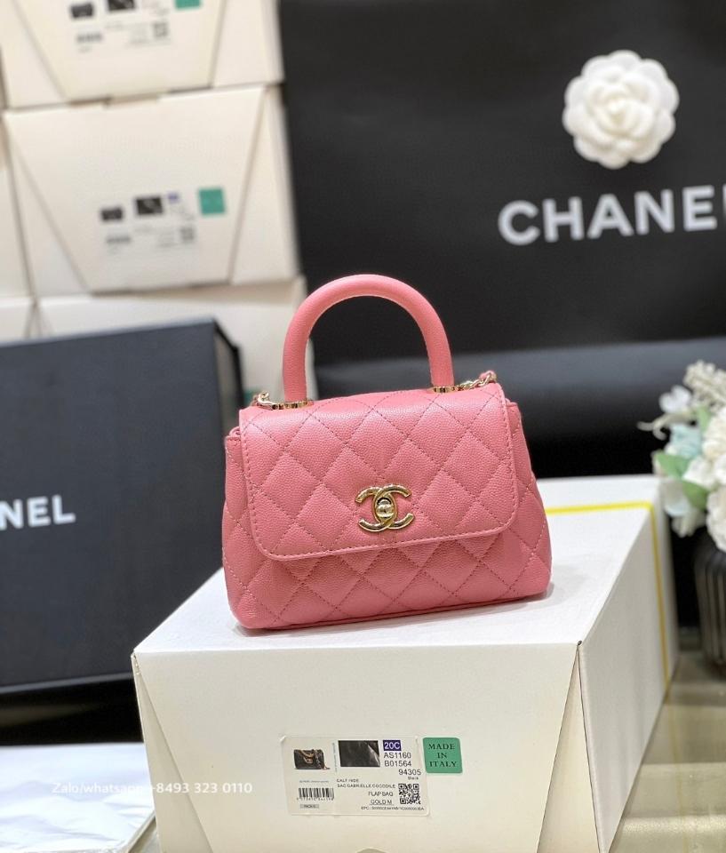 Chanel 24K AP4244 CLUTCH WITH CHAIN
 
Grained Calfskin & Gold-Tone Metal 
Light Pink CH3-duoc-ban-tai-Hvip Bags & Accessories