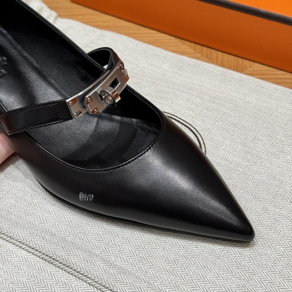 Hermès Kiara 40 pump noir PHW H251009Z-duoc-ban-tai-HVIP Shoes & Clothes