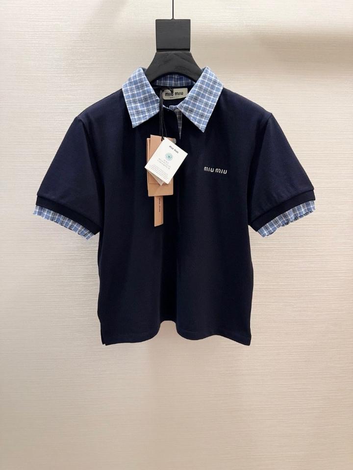 Miu Miu Piqué and poplin polo shirt MJN555_15WD_F0008_S_OOO-duoc-ban-tai-HVIP Shoes & Clothes