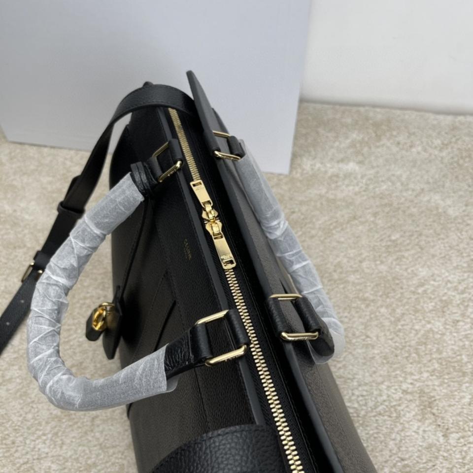 CELINE Celine Medium Kaba de France Grained Calfskin Black 192663 -duoc-ban-tai-Hvip Bags & Accessories