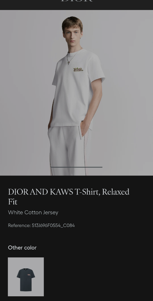 DIOR AND KAWS T-Shirt, Relaxed Fit
White Cotton Jersey
513J696F0554_C084-duoc-ban-tai-HVIP Shoes & Clothes