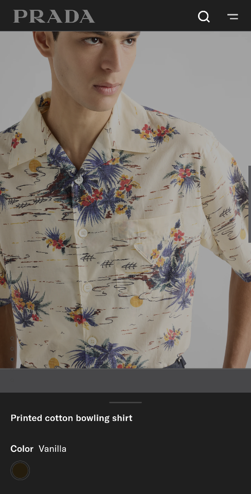 Prada Printed cotton bowling shirt-duoc-ban-tai-HVIP Shoes & Clothes